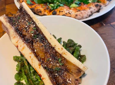 Bestia signature dishes Cavatelli Alla Norcina
Squid Ink Spaghetti
Roasted Bone Marrow